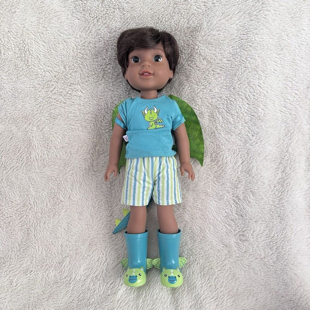 American Girl Wellie Wishers Bryant Dragon Boy Doll 14”